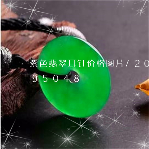 紫色翡翠耳钉价格图片/2023092995048