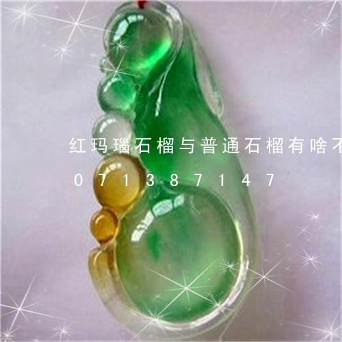 红玛瑙石榴与普通石榴有啥不同/2023071387147