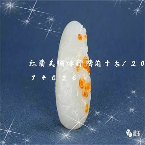 红翡美镯排行榜前十名/2023120874026