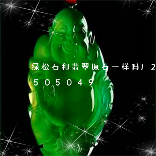 绿松石和翡翠原石一样吗/2023112505049