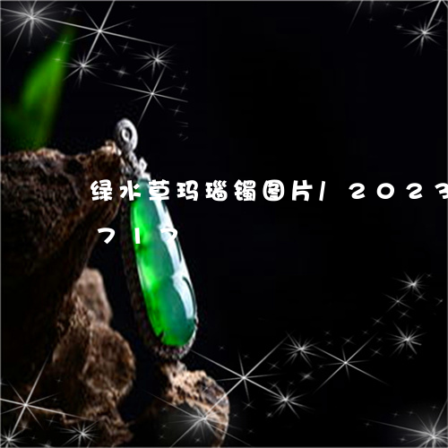 绿水草玛瑙镯图片/2023120794717