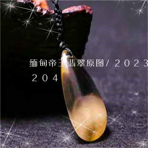 缅甸帝王翡翠原图/2023102477204