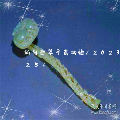 缅甸翡翠平度板指/2023120558251