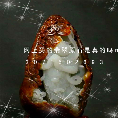 网上买的翡翠原石是真的吗可信吗/2023071502693