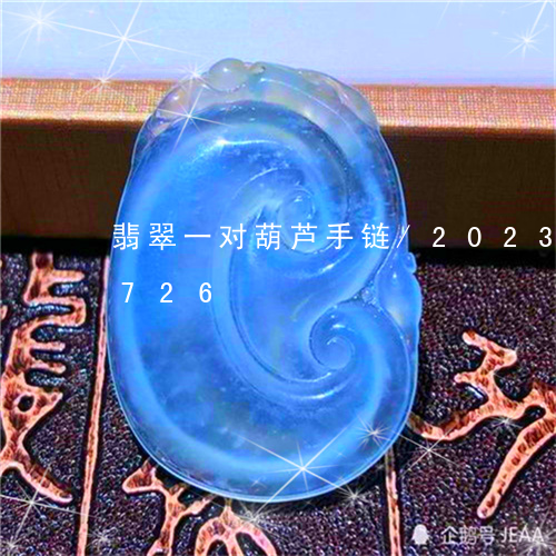 翡翠一对葫芦手链/2023120691726