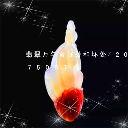 翡翠万年青好处和坏处/2023112375057