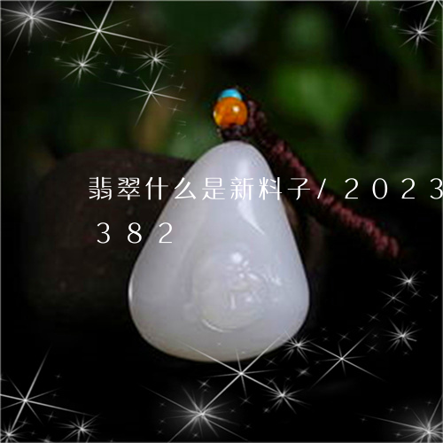 翡翠什么是新料子/2023120597382