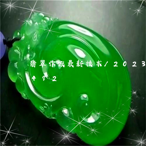 翡翠作假最新技术/2023120569492