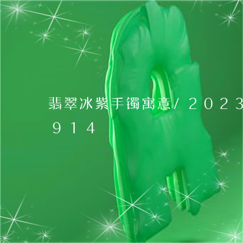 翡翠冰紫手镯寓意/2023041832914