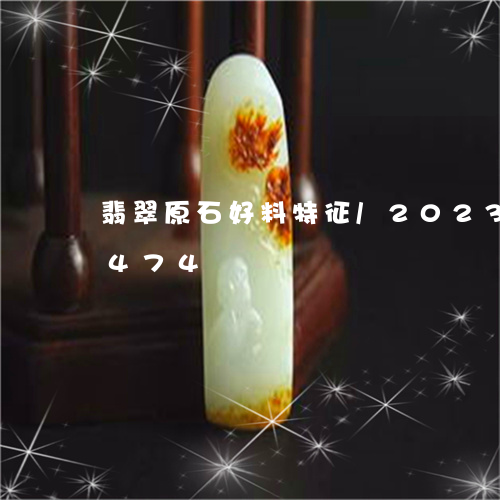 翡翠原石好料特征/2023041775474