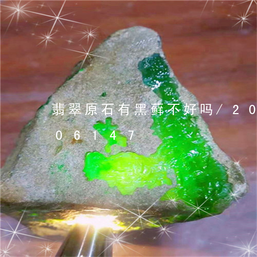 翡翠原石有黑藓不好吗/2023092706147