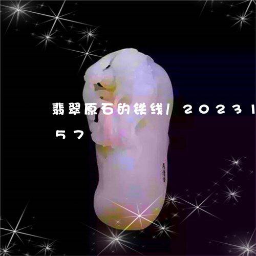 翡翠原石的铁线/2023100715957