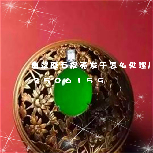 翡翠原石皮壳发干怎么处理/2023102506159