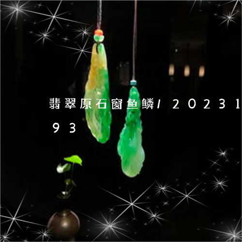 翡翠原石窗鱼鳞/2023100889593