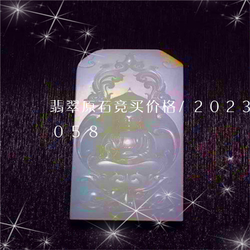 翡翠原石竞买价格/2023120436058