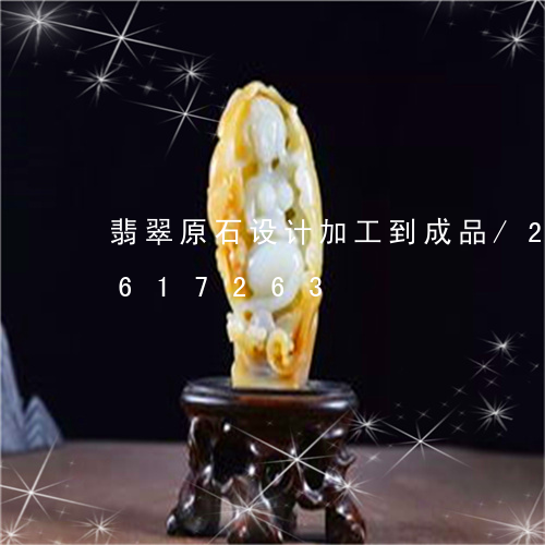 翡翠原石设计加工到成品/2023111617263