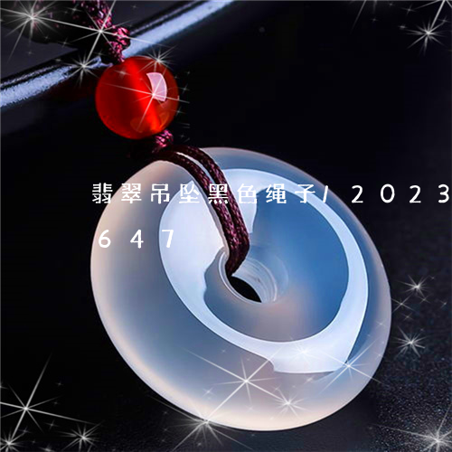 翡翠吊坠黑色绳子/2023120401647