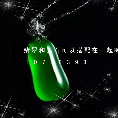 翡翠和玉石可以搭配在一起嘛/2023110718393