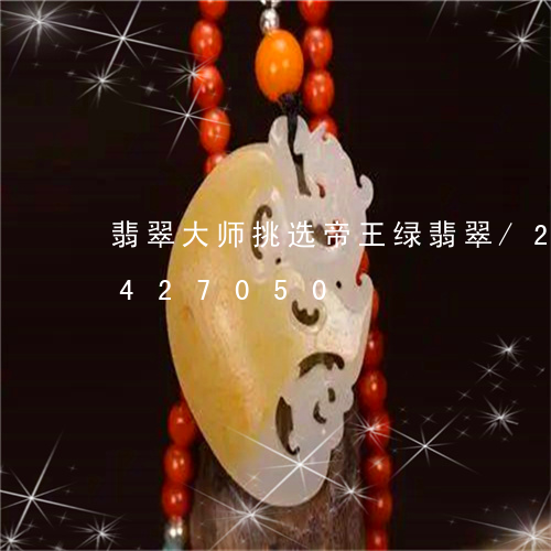 翡翠大师挑选帝王绿翡翠/2023112427050