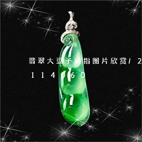 翡翠大豆子戒指图片欣赏/2023103114060