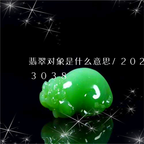 翡翠对象是什么意思/2023102623038