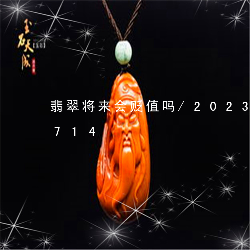 翡翠将来会贬值吗/2023120342714