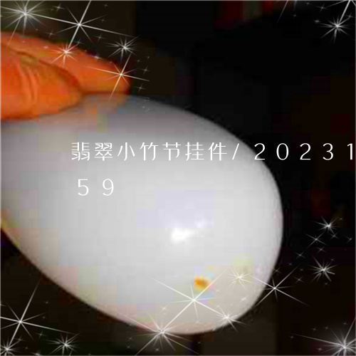 翡翠小竹节挂件/2023100866059