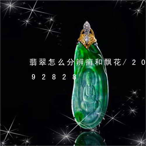 翡翠怎么分辨癣和飘花/2023120892828