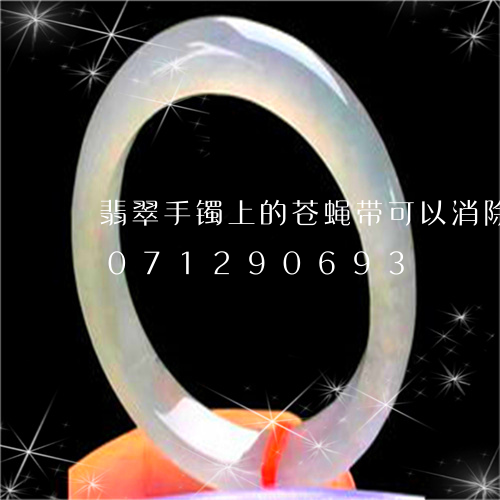 翡翠手镯上的苍蝇带可以消除吗/2023071290693