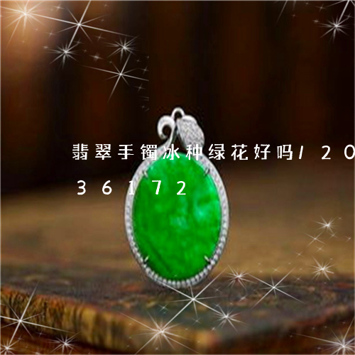 翡翠手镯冰种绿花好吗/2023112436172