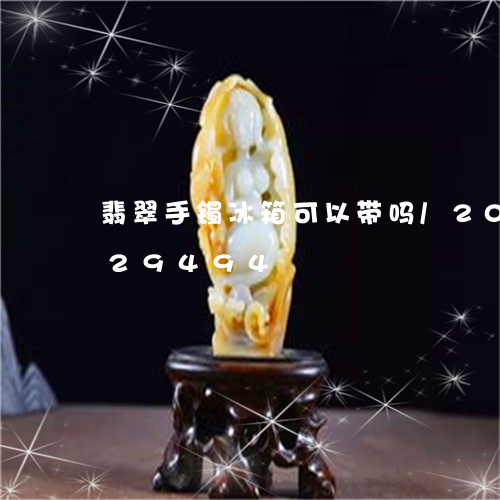 翡翠手镯冰箱可以带吗/2023112429494