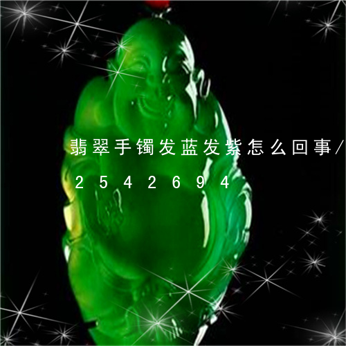 翡翠手镯发蓝发紫怎么回事/2023072542694