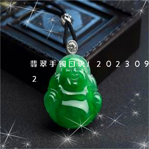 翡翠手镯口诀/2023092347492