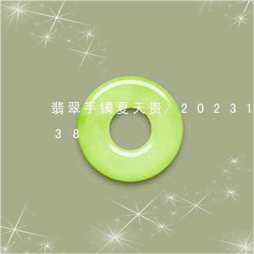 翡翠手镯夏天贵/2023100703938