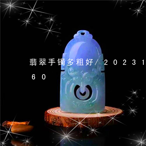 翡翠手镯多粗好/2023100785060