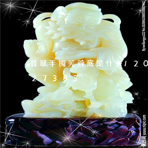 翡翠手镯芙蓉底是什么/2023120727383