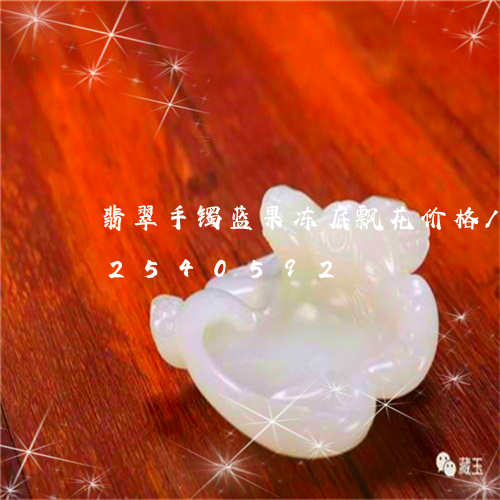 翡翠手镯蓝果冻底飘花价格/2023072540592