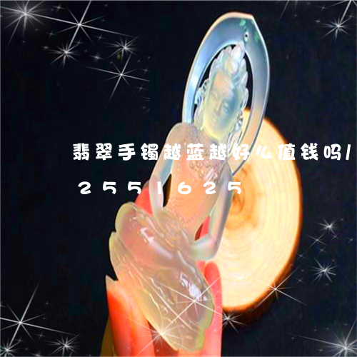 翡翠手镯越蓝越好么值钱吗/2023072551625