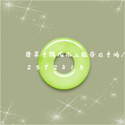 翡翠手镯风水上能带右手吗/2023072572815