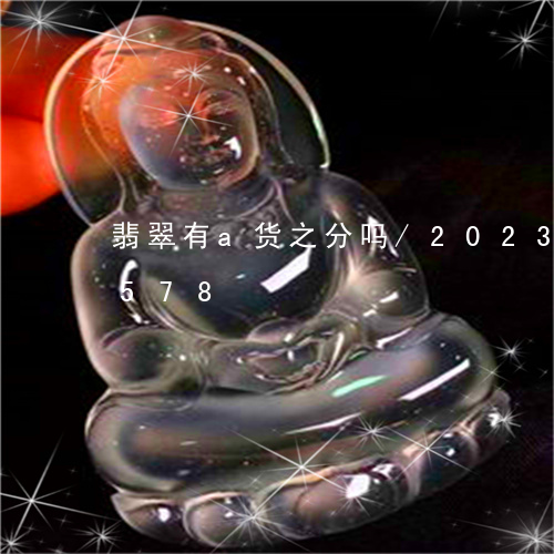 翡翠有a货之分吗/2023040944578