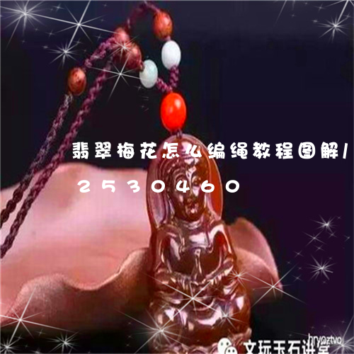 翡翠梅花怎么编绳教程图解/2023112530460