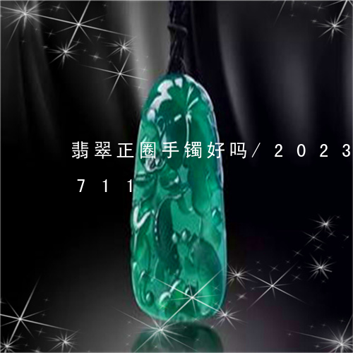 翡翠正圈手镯好吗/2023041019711