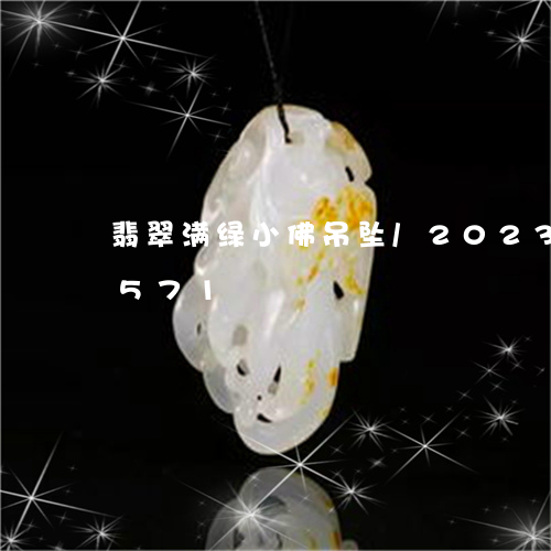 翡翠满绿小佛吊坠/2023040990571