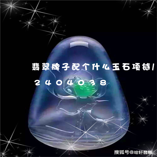 翡翠牌子配个什么玉石项链/2023072404038