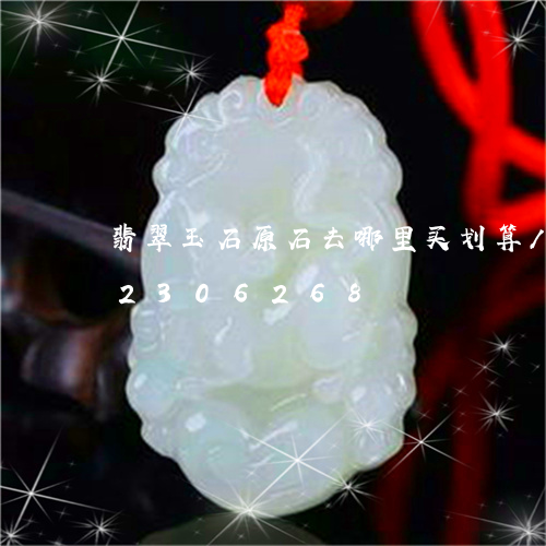 翡翠玉石原石去哪里买划算/2023072306268