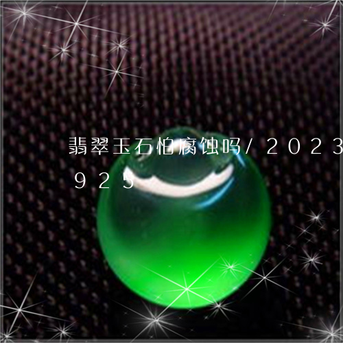 翡翠玉石怕腐蚀吗/2023031725925