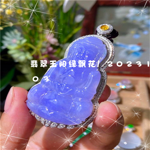 翡翠玉阳绿飘花/2023100681703