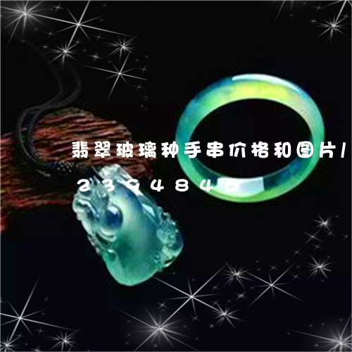 翡翠玻璃种手串价格和图片/2023072394846