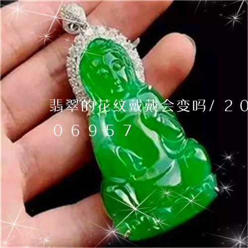 翡翠的花纹戴戴会变吗/2023092706957