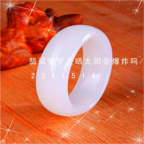 翡翠紫罗兰晒太阳会爆炸吗/2023072341514